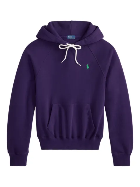 Polo Ralph Lauren logo-embroidered drawstring hoodie Purple 211971698006