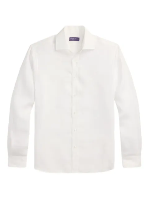 Ralph Lauren Purple Label long-sleeve button-up shirt White 790977153003