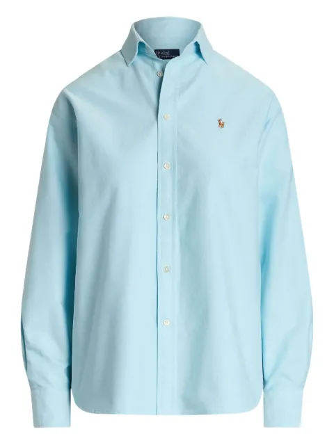 Polo Ralph Lauren logo-embroidered shirt Blue 211971679003