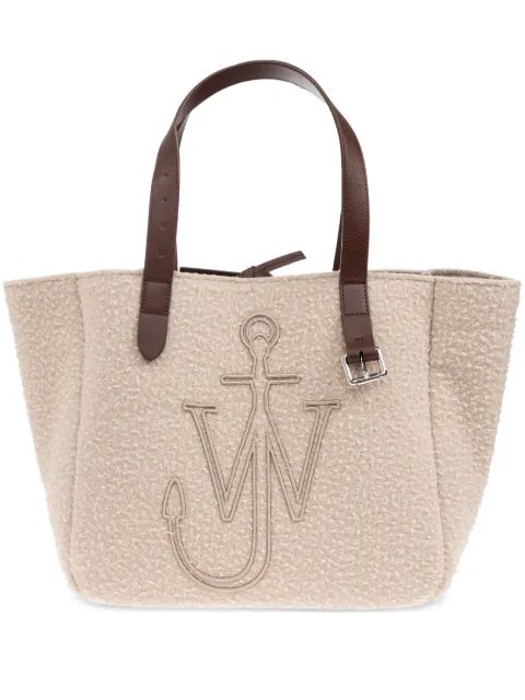 JW Anderson logo-embroidered tote bag Neutrals HB0545FA0468132