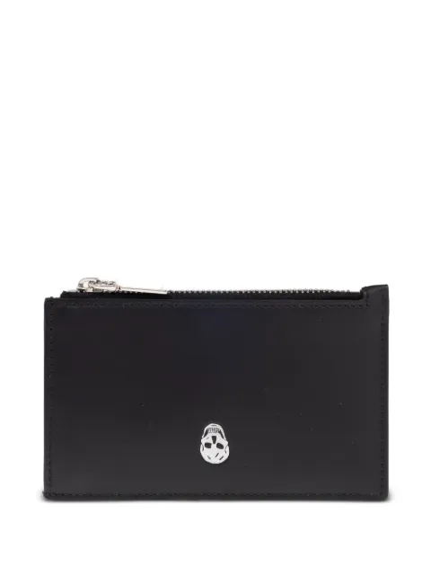 Alexander McQueen zippered leather wallet Black 8361461AAVB1064