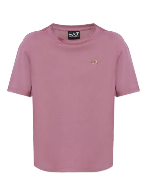 Ea7 Emporio Armani logo-plaque t-shirt Pink 7W000189AF13919