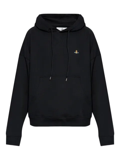 Vivienne Westwood Orb-embroidered hoodie Black 2I01000MJ006O