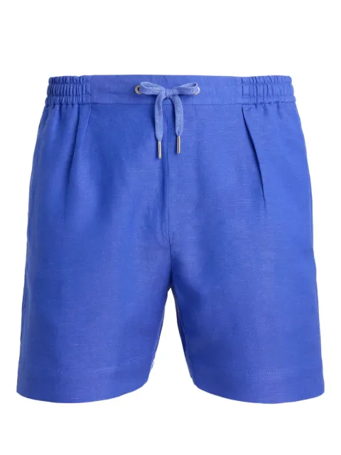 Ralph Lauren Purple Label drawstring pleated shorts Blue 798977045005