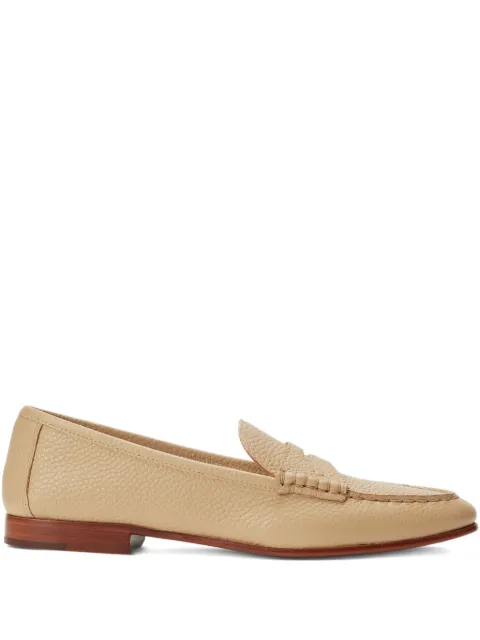Polo Ralph Lauren pebble-textured penny loafers Neutrals 818965816007