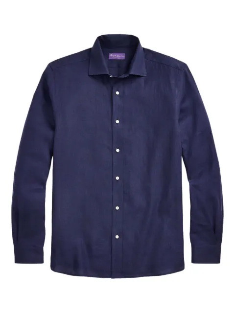 Ralph Lauren Purple Label long-sleeve button-up shirt Blue 790977153005