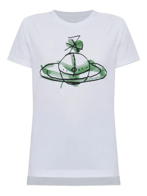Vivienne Westwood logo-print T-shirt White 3G01003XJ001M