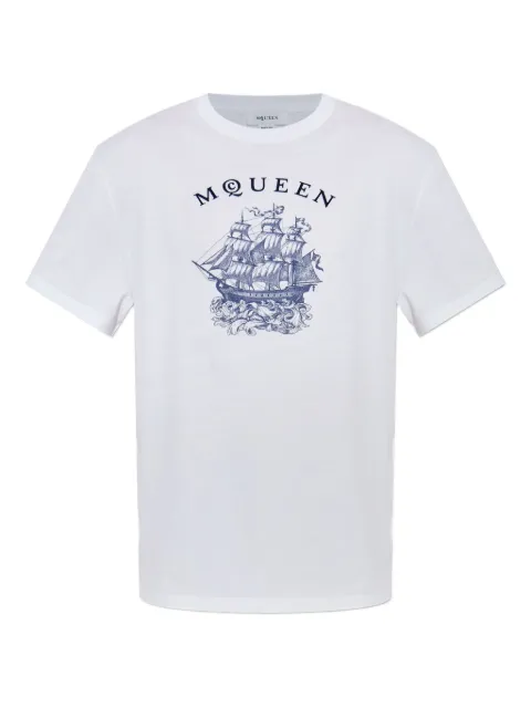 Alexander McQueen graphic-print t-shirt White 839224QTADX