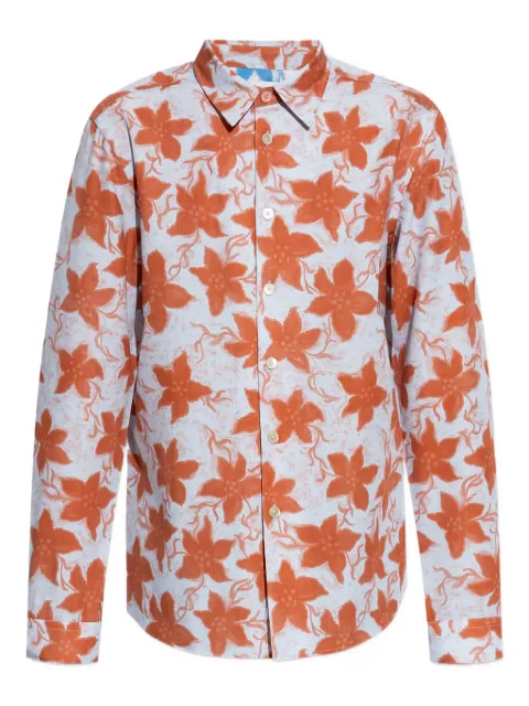 PS Paul Smith floral-print button-up shirt Blue M2R765XT22409