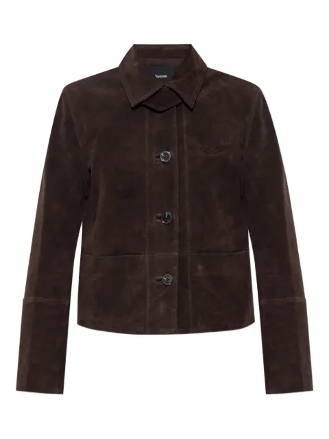 Zadig&Voltaire Lessa button-up jacket Brown RWOW01262