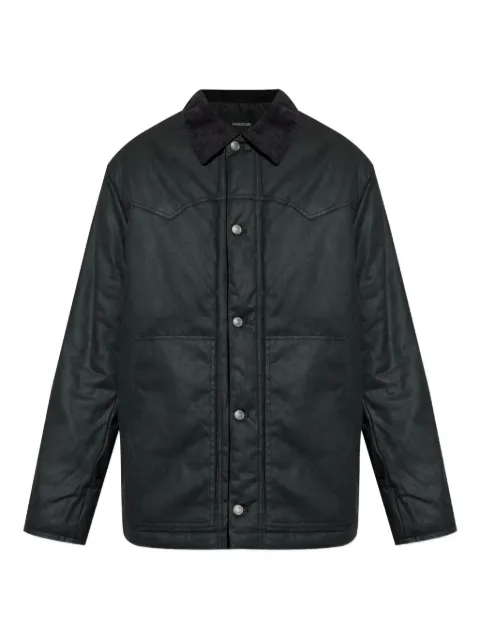 Zadig&Voltaire panelled button-up jacket Black WMOW01406