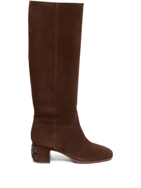 Casadei 50mm Muni Nomad suede block-heel boots Brown 1S376A0501NOMAD