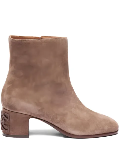 Casadei 50mm Muni block-heel suede boots Brown 1R528A0501NOMAD