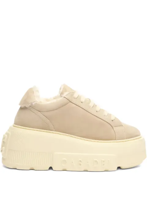 Casadei Alpsenales Nexus platform shearling sneakers Neutrals 2X924Z0711T0543