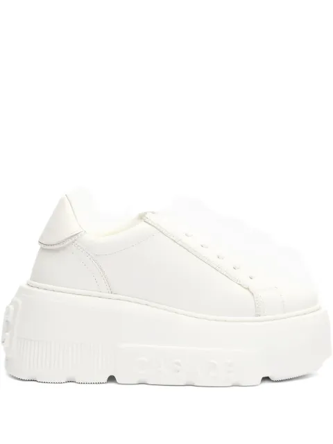 Casadei Nexus platform leather sneakers White 2X076A0701SALEN