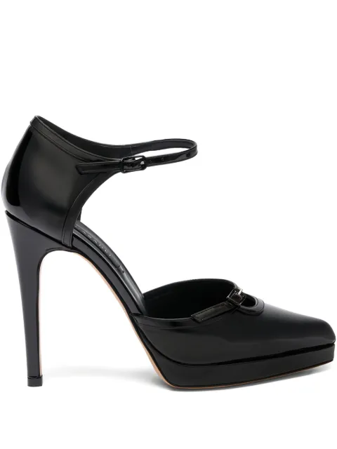 Casadei 100mm Michelle buckled platform pumps Black 1H036A1001TIFFA
