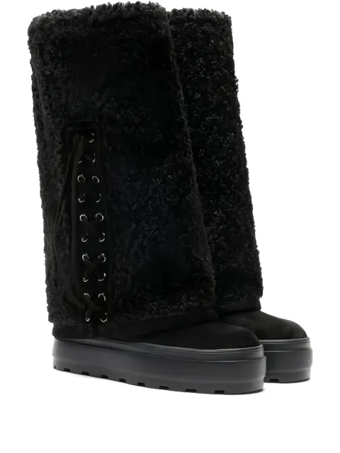 Casadei lace-up platform boots Black 2S395A081NT0556