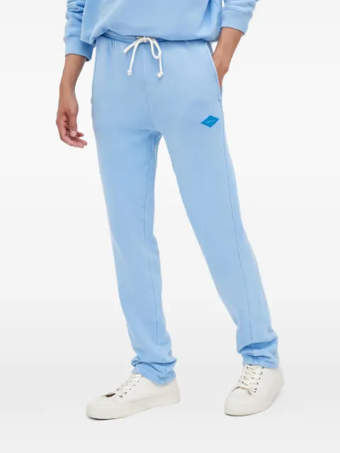 American Vintage Izubird logo-patch track pants Blue MIZU05B