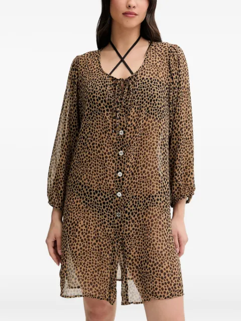 Michael Michael Kors leopard-print button blouse Brown MM54791