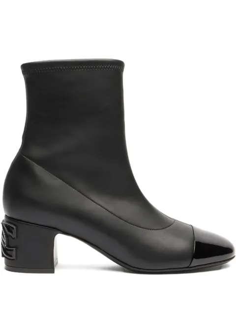 Casadei 50mm leather ankle boots Black 1R534A0501T0440