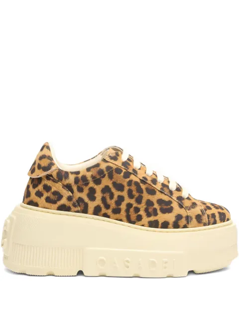 Casadei Malesia Nexus leopard-print platform sneakers Brown 2X894U0701MALES
