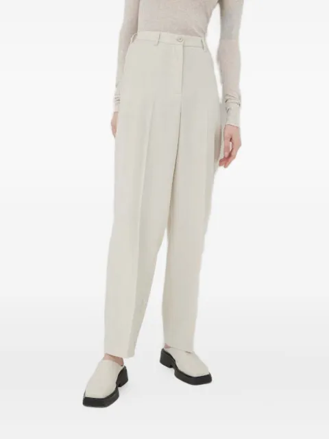 American Vintage pleated-front trousers Neutrals TAB10A