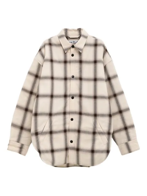 Acne Studios checked overshirt Neutrals B90845