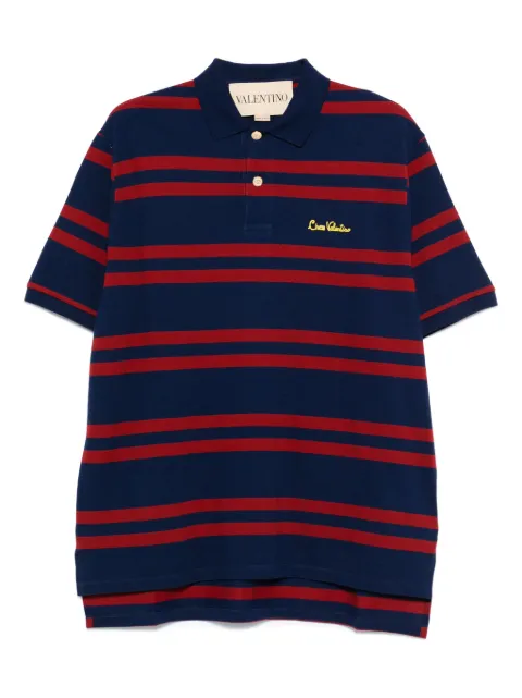 Valentino Garavani striped polo shirt Blue VMH04CAYN