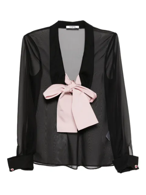 Vivetta long-sleeved shirt Black CM0068T