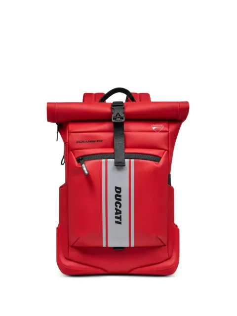 PIQUADRO Zaino roll-top buckle-fastening backpack Red CA6291C2OWD