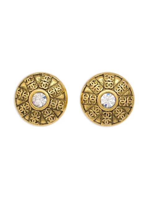 CHANEL Pre-Owned 1990-2000s CC clip-on earrings ER165248