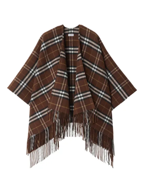 Burberry tartan cape Brown 8112994