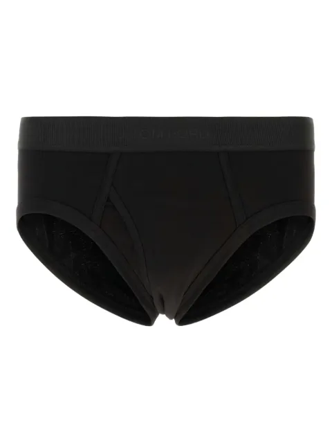 TOM FORD logo-waistband briefs Black T4LC12040