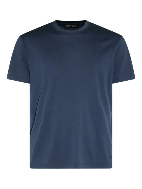 TOM FORD crew-neck short-sleeve T-shirt Blue JCS004JMT012