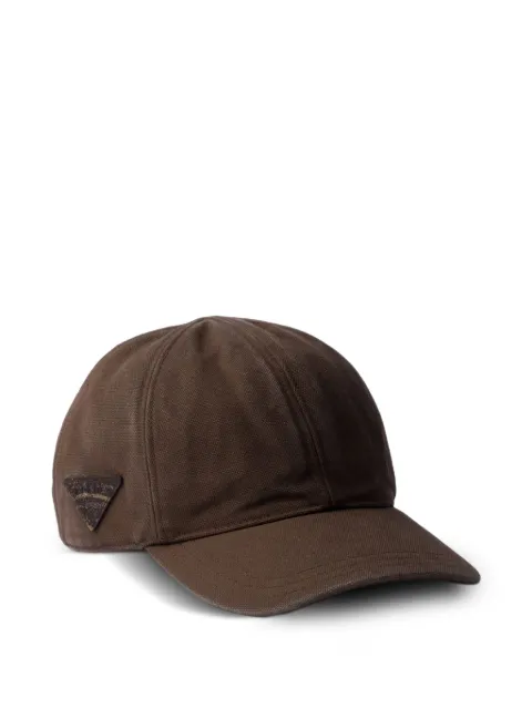 Prada logo-embroidered baseball cap Brown 1HC274157N