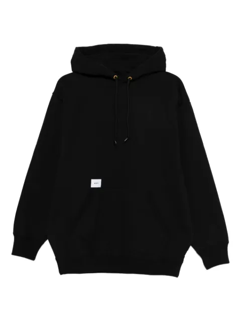 WTAPS Sign-YD cotton hoodie Black 252ATDTCSM02