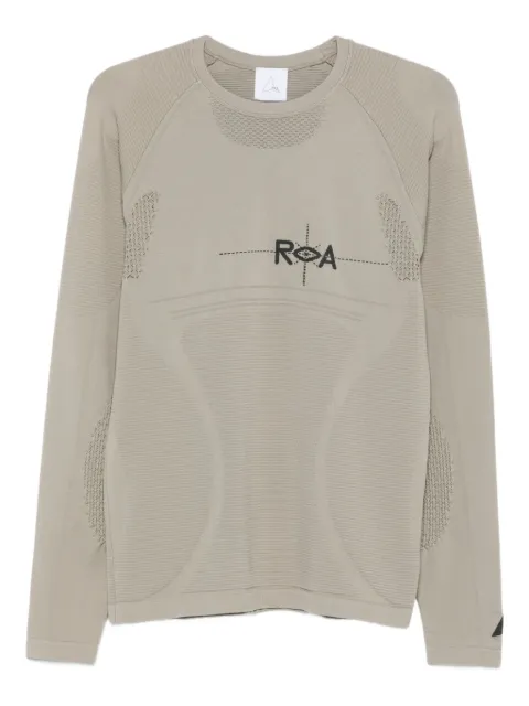 ROA seamless long-sleeve T-shirt Grey RBMW0524YA78