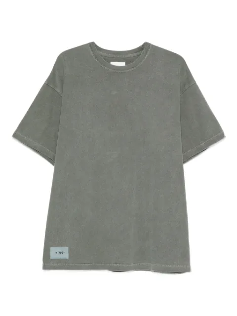 WTAPS Sign-Od short-sleeve cotton T-shirt Green 252ATDTCSM10