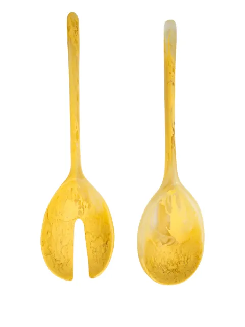 Dinosaur Designs long-handle salad servers Gold SVSSTOLNG