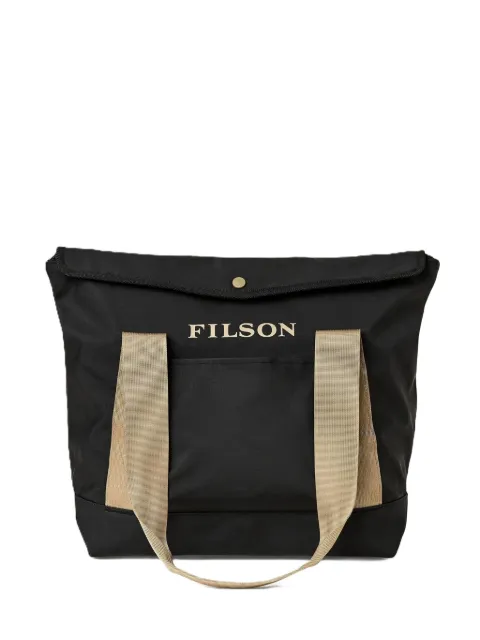 Filson logo-print tote bag Black FMBAG0084W0943