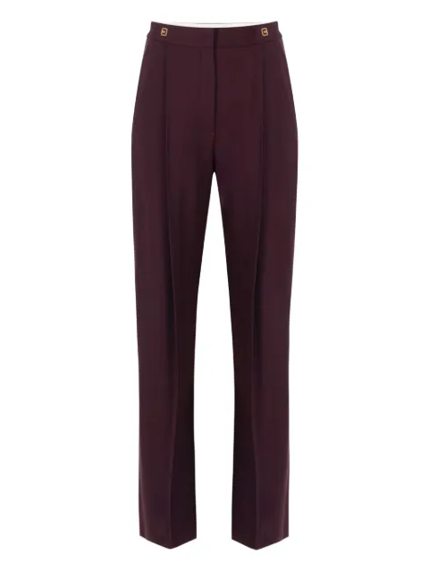 Elisabetta Franchi high-waisted tailored trousers Red PA12356E2
