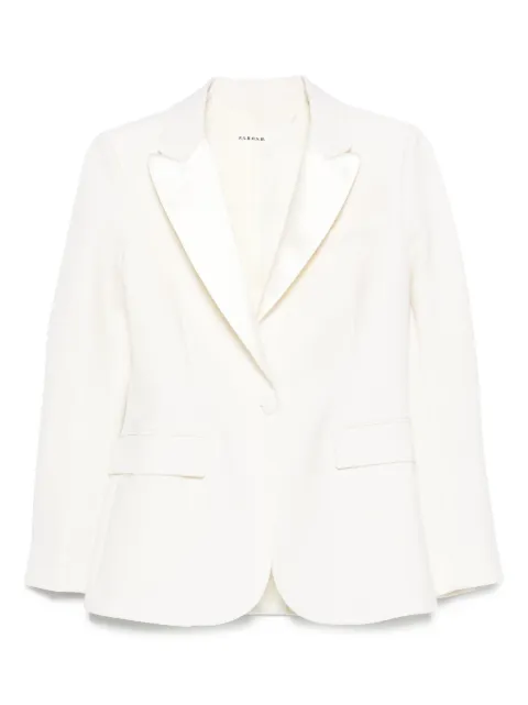 P.A.R.O.S.H. single-breasted wool-blend blazer Neutrals LILIUXY25D420064