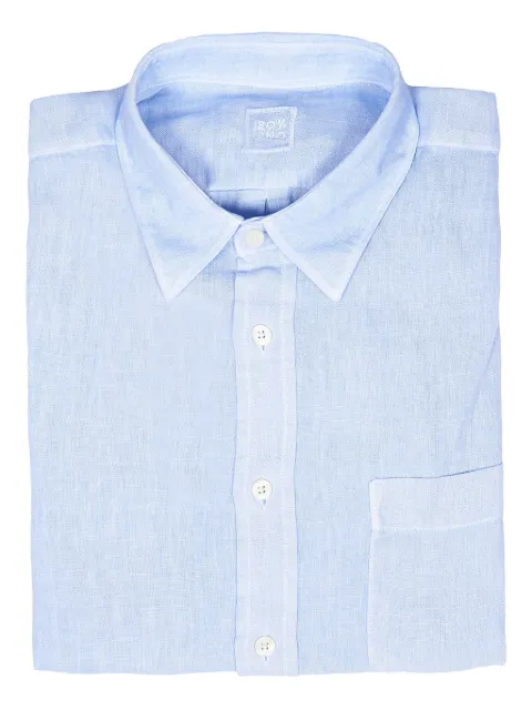 120% Lino linen shirt Blue 32ALIM14250000115S00205