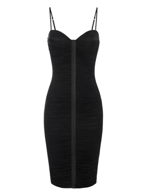Elisabetta Franchi ruched strappy dress Black AB81556E2