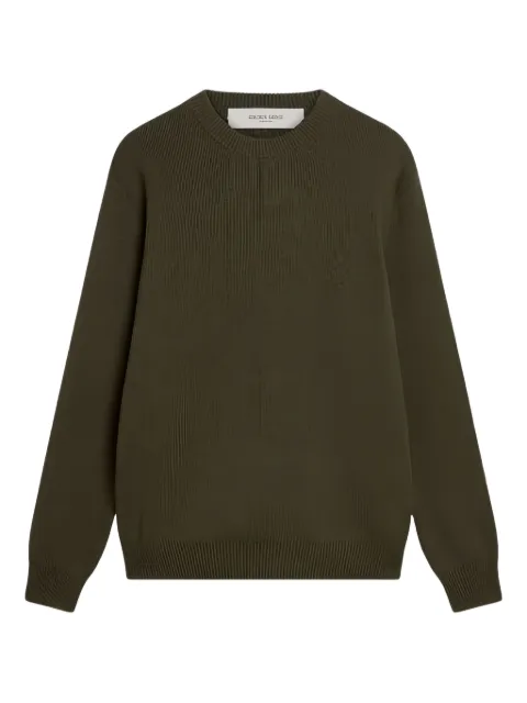 Golden Goose crew-neck logo sweater Green GMP00841P001972