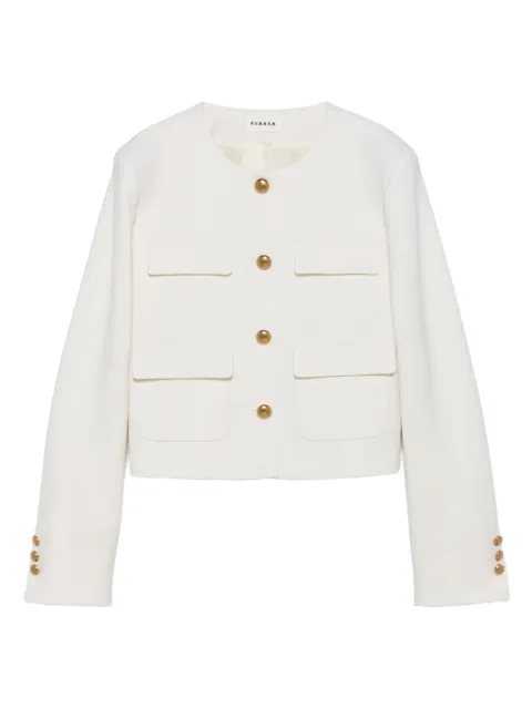 P.A.R.O.S.H. buttoned flap-pockets jacket White LILIUXY25D420433G