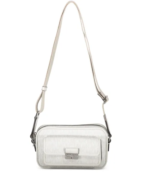 Michael Kors Bradshaw monogram flap-pocket shoulder bag White 35R5S2BC0V