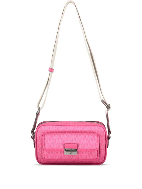 Michael Kors Bradshaw monogram flap shoulder bag Pink 35R5S2BC0V