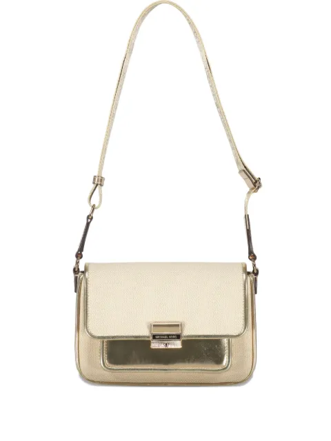 Michael Kors Bradshaw metallic-panel flap shoulder bag Neutrals 35S5G2BM6C