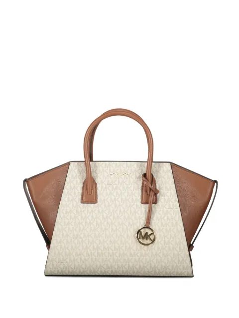 Michael Kors Avril logo-plaque tote bag Brown 35F4G4VS3B